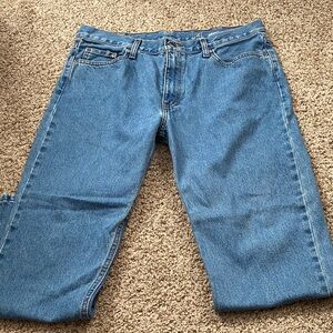 George Men's Straight-Leg Blue Denim Jeans